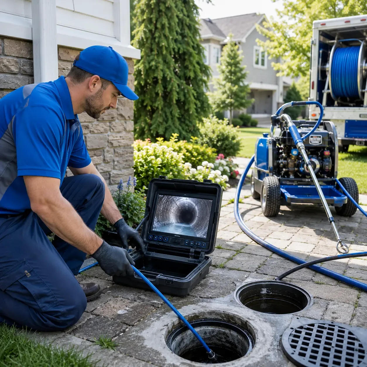 Outdoor drain cleaning professionals serving Cortland, OH