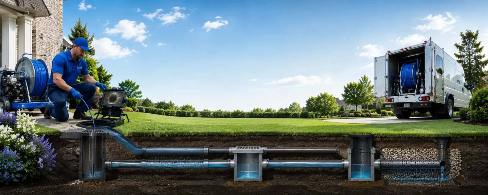 Outdoor drain cleaning information for Cortland, OH