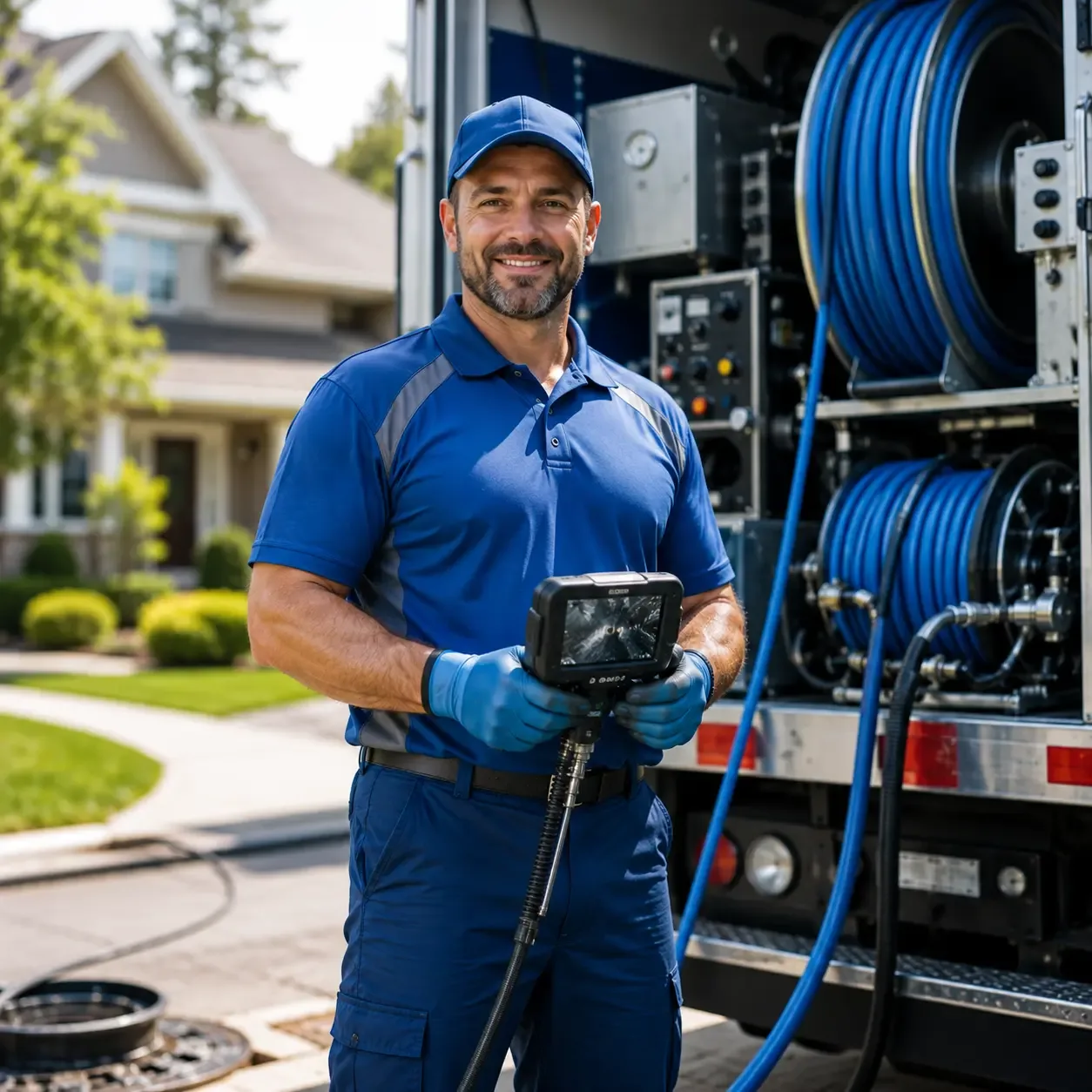 Local outdoor drain cleaning specialists in Cortland, OH